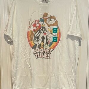 Looney Tunes White Graphic T-Shirt